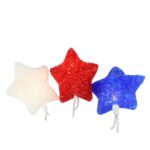 Patriotic Curtain Lights, Red, White and Blue Stars