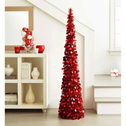 5 ft collapsible tinsel tree pop up slim decorative tree 5 ft collapsible tinsel tree pop up slim decorative tree
