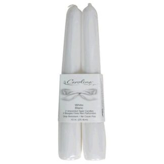 Unscented Taper Candles, White