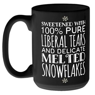 Liberal Tears and Melted Snowflakes Black Ceramic Mug