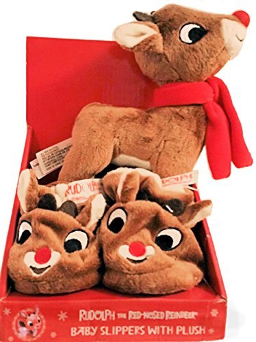 rudolph the nosed reindeer slippers plush 6 quot my rudolph the nosed reindeer doll with rudolph the nosed reindeer slippers plush 6 quot my rudolph the nosed reindeer doll with