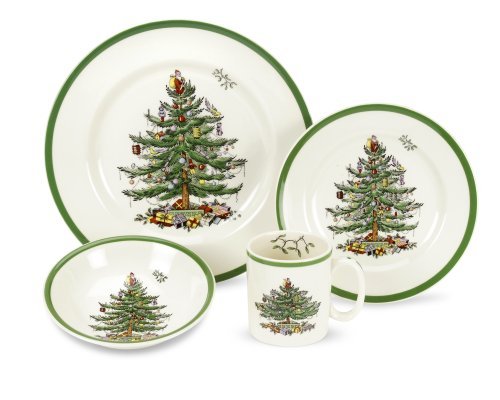 spode christmas tree 4 piece dinnerware place setting spode christmas tree 4 piece dinnerware place setting